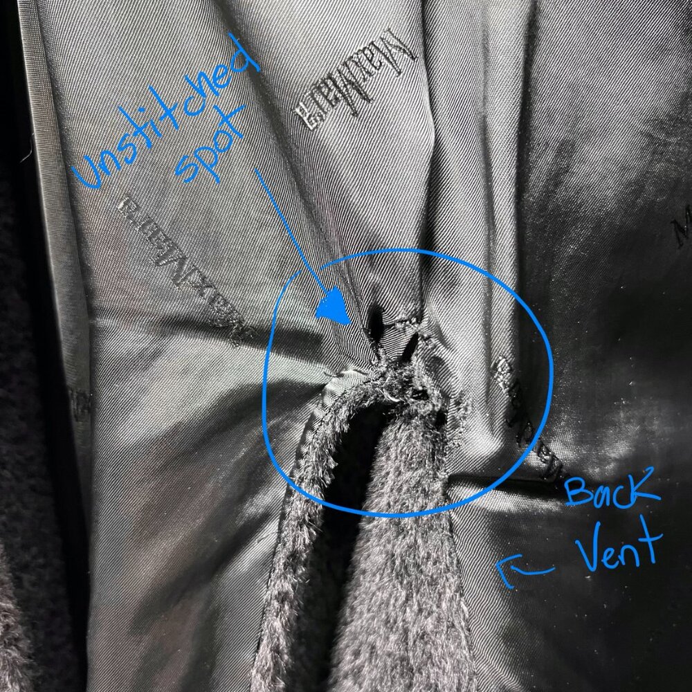 MaxMara Black Teddy Coat with High Collar - Picture 10 of 10